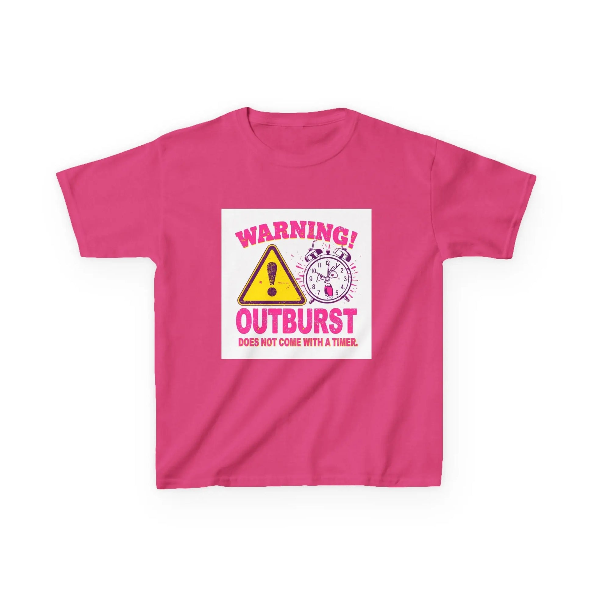 "Warning! Outburst Does Not Come With a Timer" - Kids Autism Awareness T-Shirt Printify