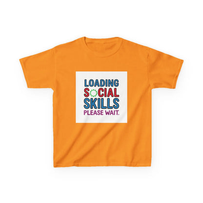 "Loading Social Skills, Please Wait" - Kids Autism Awareness T-Shirt Printify
