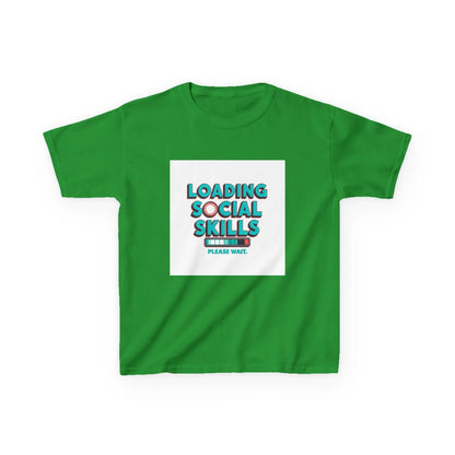 "Loading Social Skills, Please Wait" - Kids Autism Awareness T-Shirt Printify
