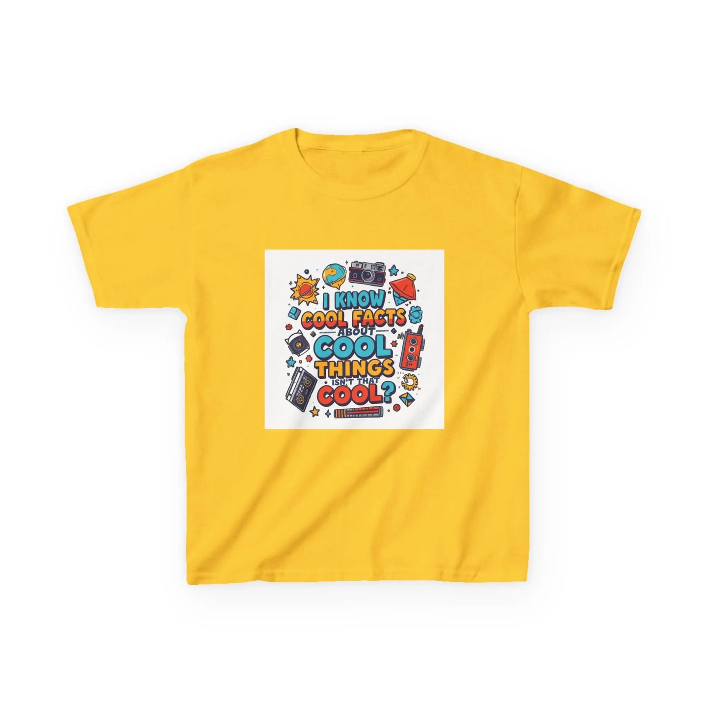“I Know Cool Facts & Cool Things” - Kids Autism Awareness T-Shirt Printify