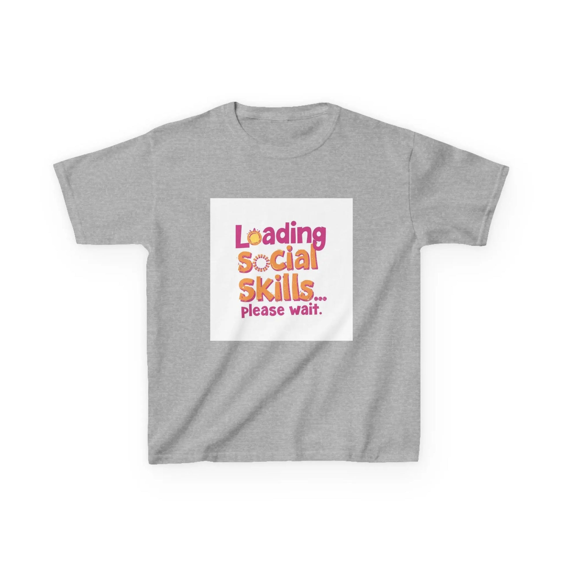 "Loading Social Skills... Please Wait" - Kids Autism Awareness T-Shirt Printify