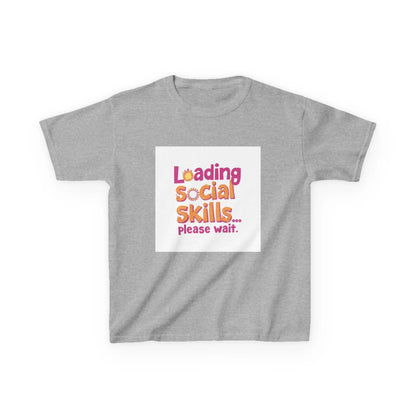 "Loading Social Skills... Please Wait" - Kids Autism Awareness T-Shirt Printify