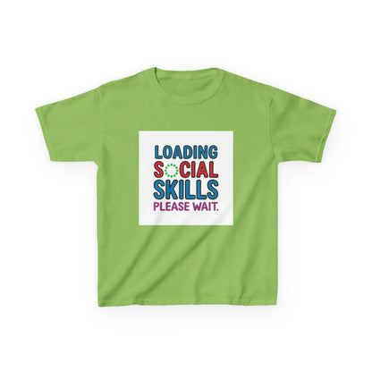 "Loading Social Skills, Please Wait" - Kids Autism Awareness T-Shirt Printify