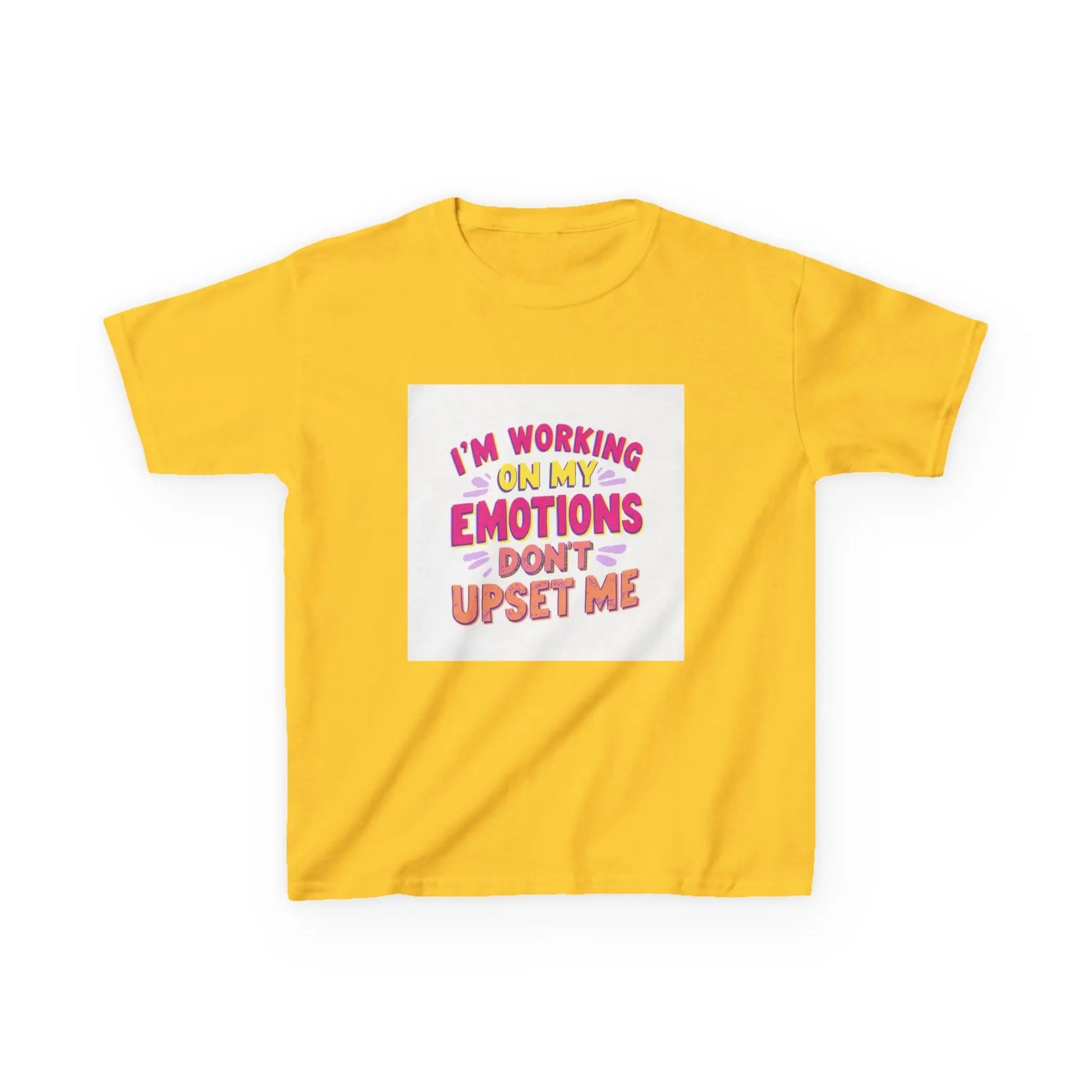 "I'm Working On My Emotions, Don't Upset Me" - Kids Autism Awareness T-Shirt Printify