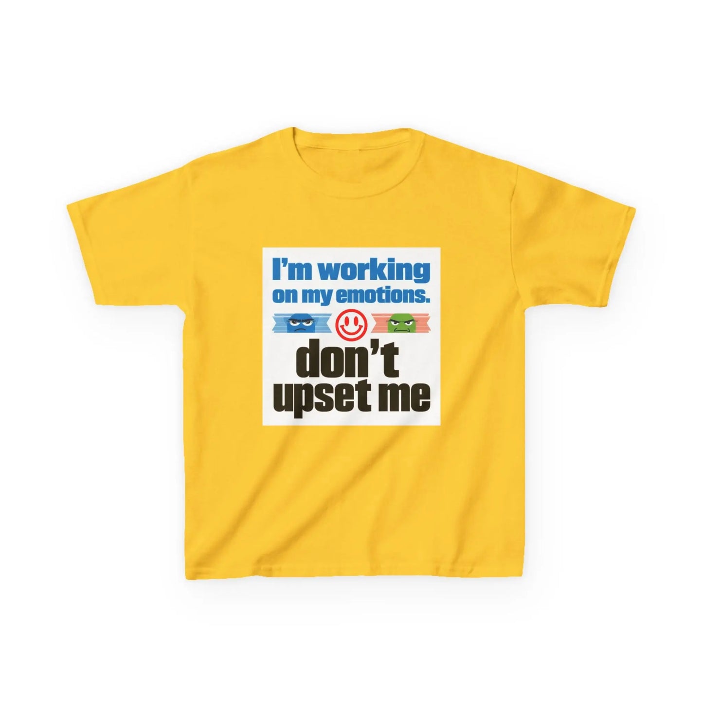 "I'm Working On My Emotions, Don't Upset Me" - Kids Autism Awareness T-Shirt Printify