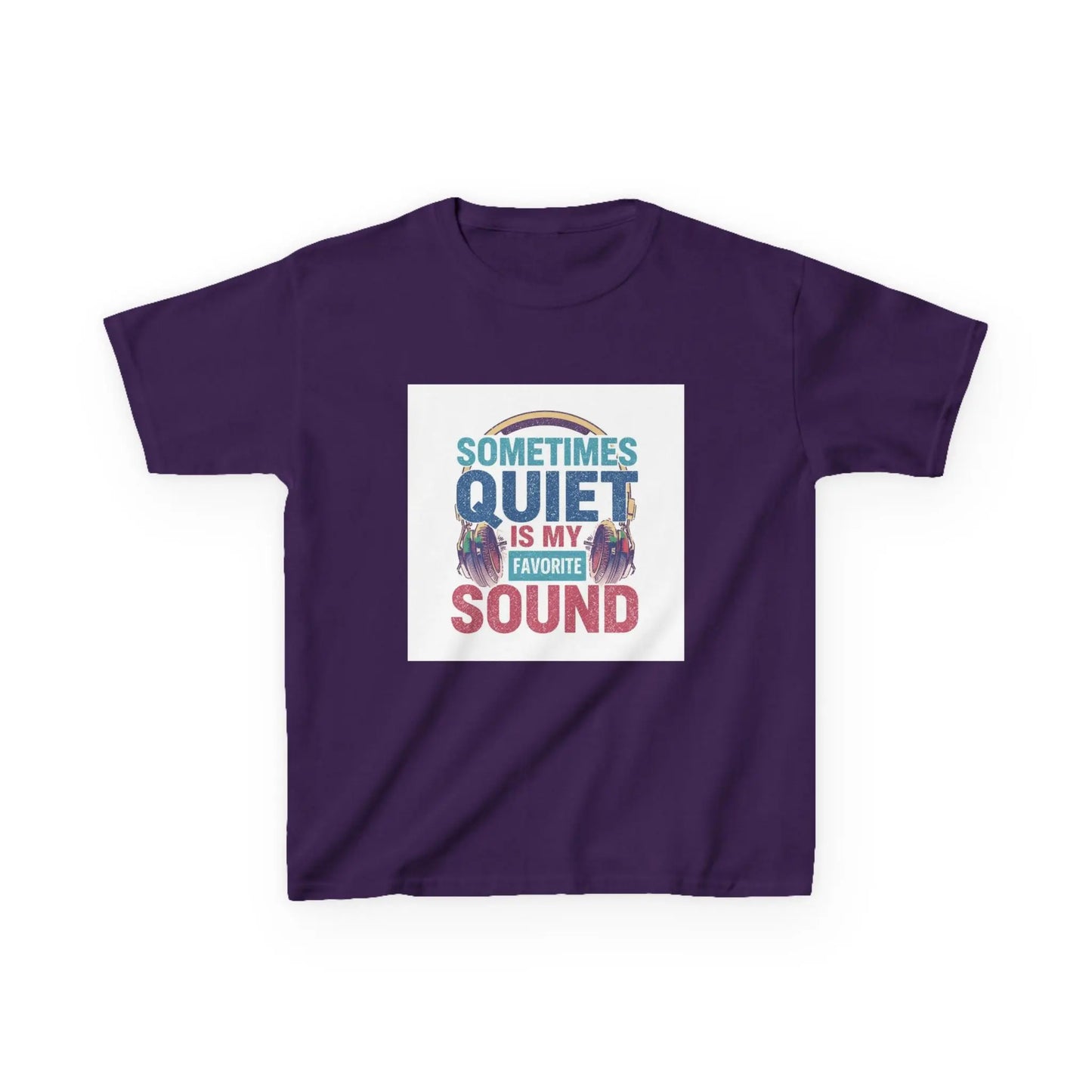 "Sometimes Quiet Is My Favorite Sound" - Kids Autism Awareness T-Shirt Printify