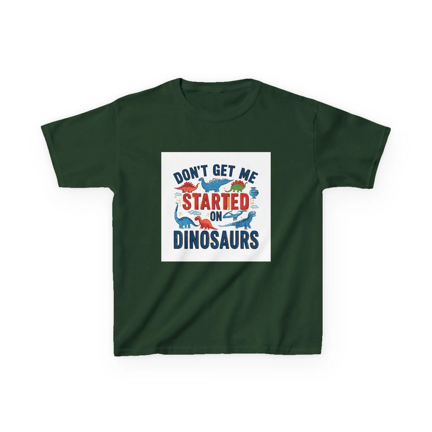 "Don't Get Me Started on Dinosaurs" - Kids Autism Awareness T-Shirt Printify