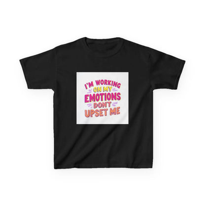 "I'm Working On My Emotions, Don't Upset Me" - Kids Autism Awareness T-Shirt Printify
