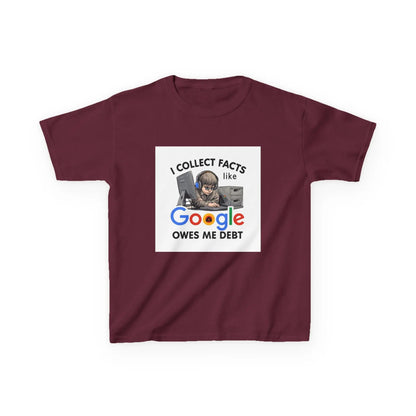 “I Collect Facts Like Google Owes Me Debt” - Kids Autism Awareness T-Shirt Printify