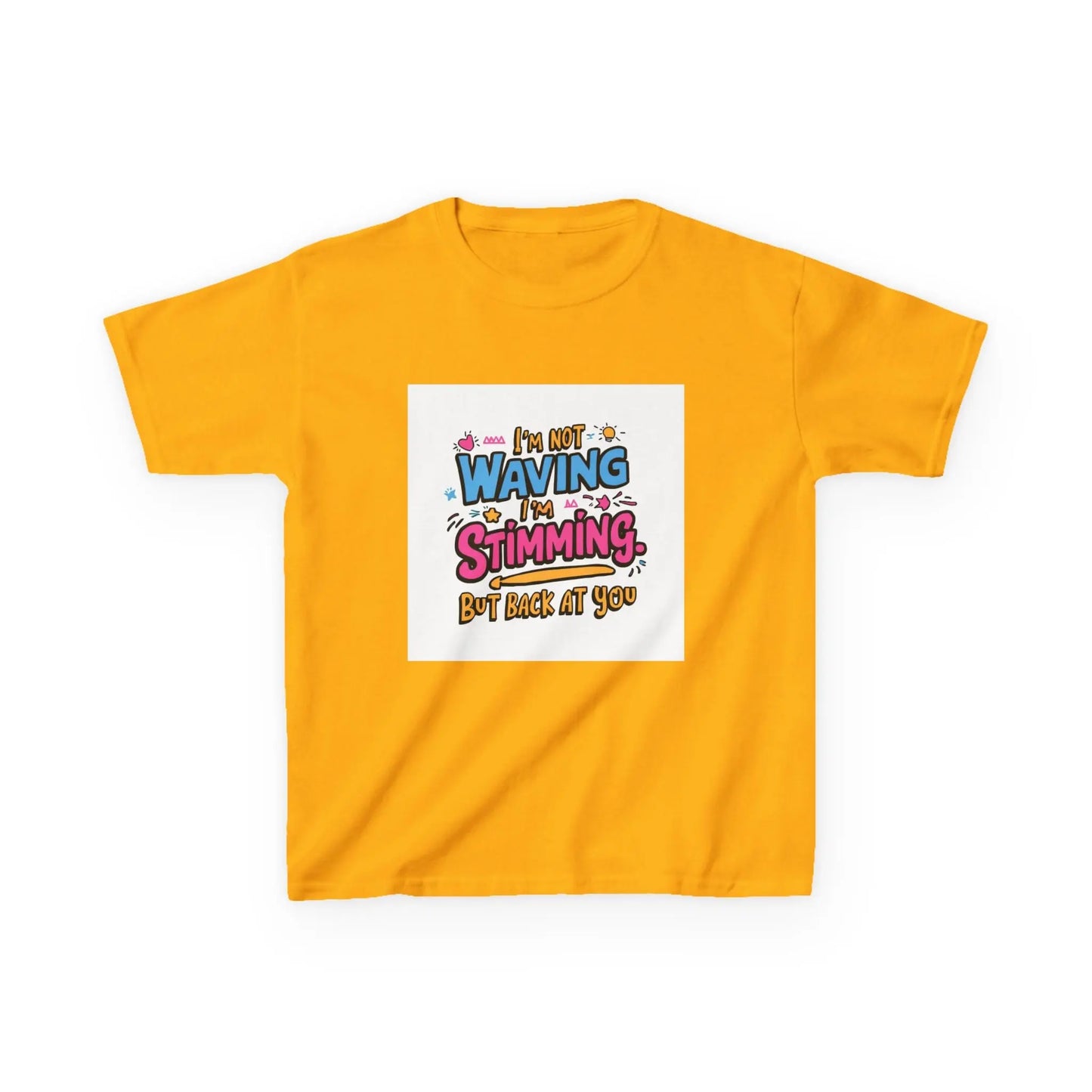 “I’m Not Waving, I’m Stimming” - Kids Autism Awareness T-Shirt Printify