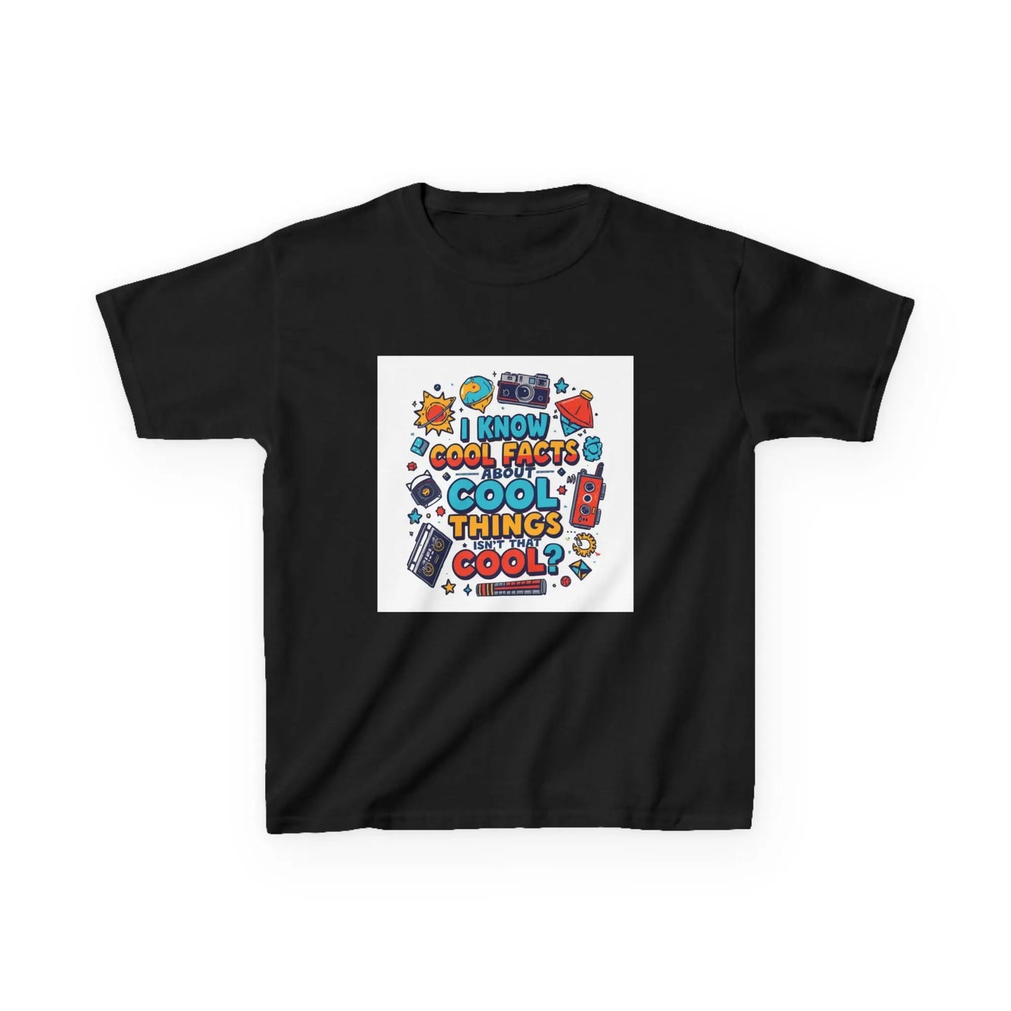 “I Know Cool Facts & Cool Things” - Kids Autism Awareness T-Shirt Printify