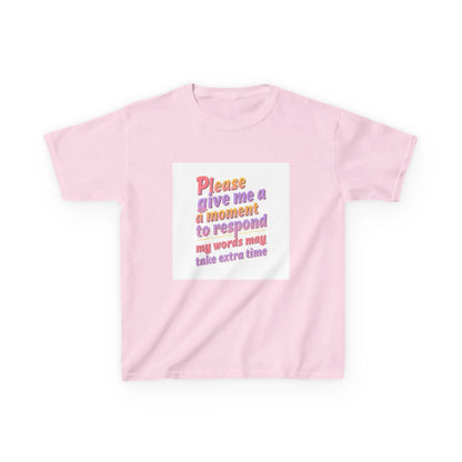 "Please give me a moment to respond" - Kids Autism Awareness T-Shirt Printify