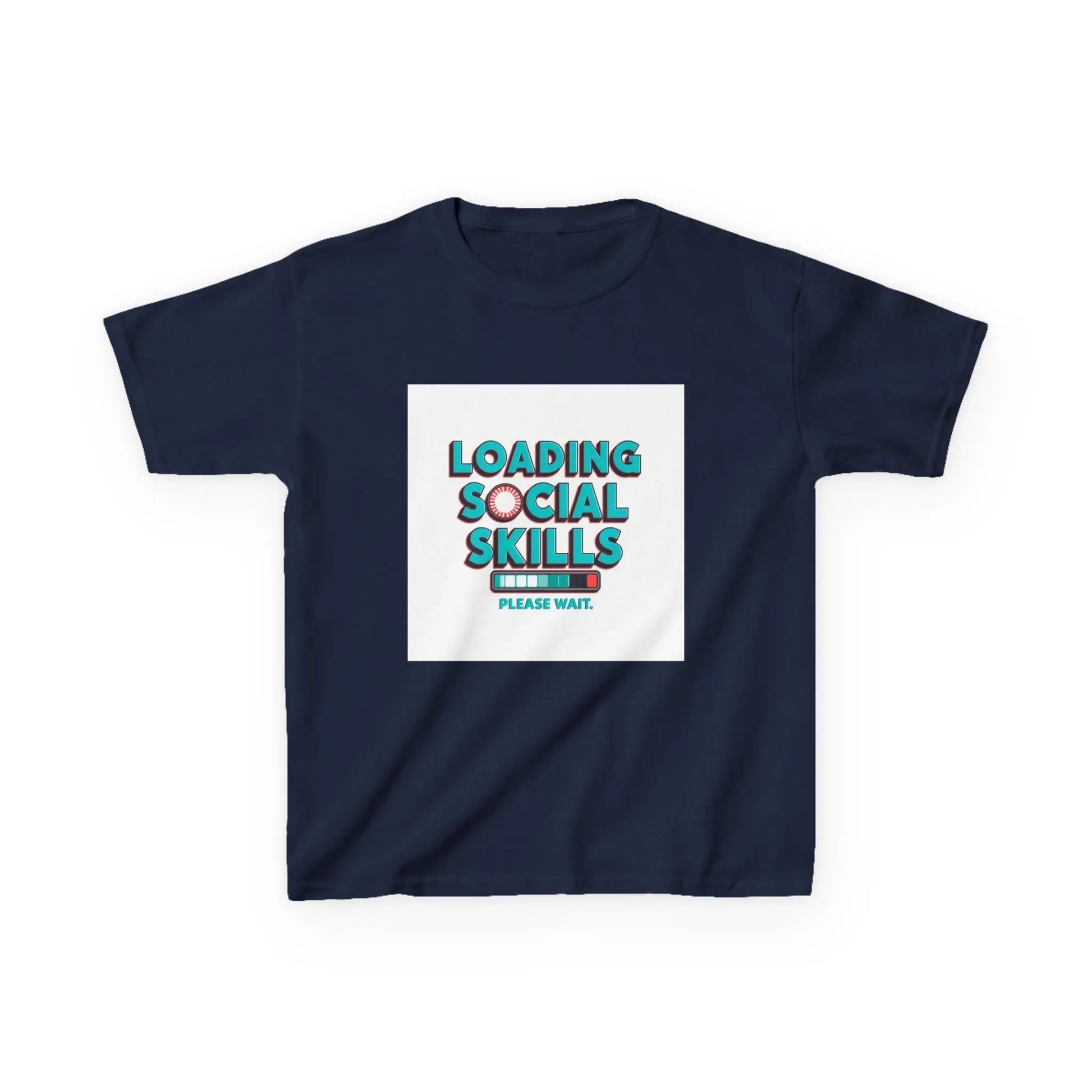 "Loading Social Skills, Please Wait" - Kids Autism Awareness T-Shirt Printify