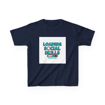 "Loading Social Skills, Please Wait" - Kids Autism Awareness T-Shirt Printify