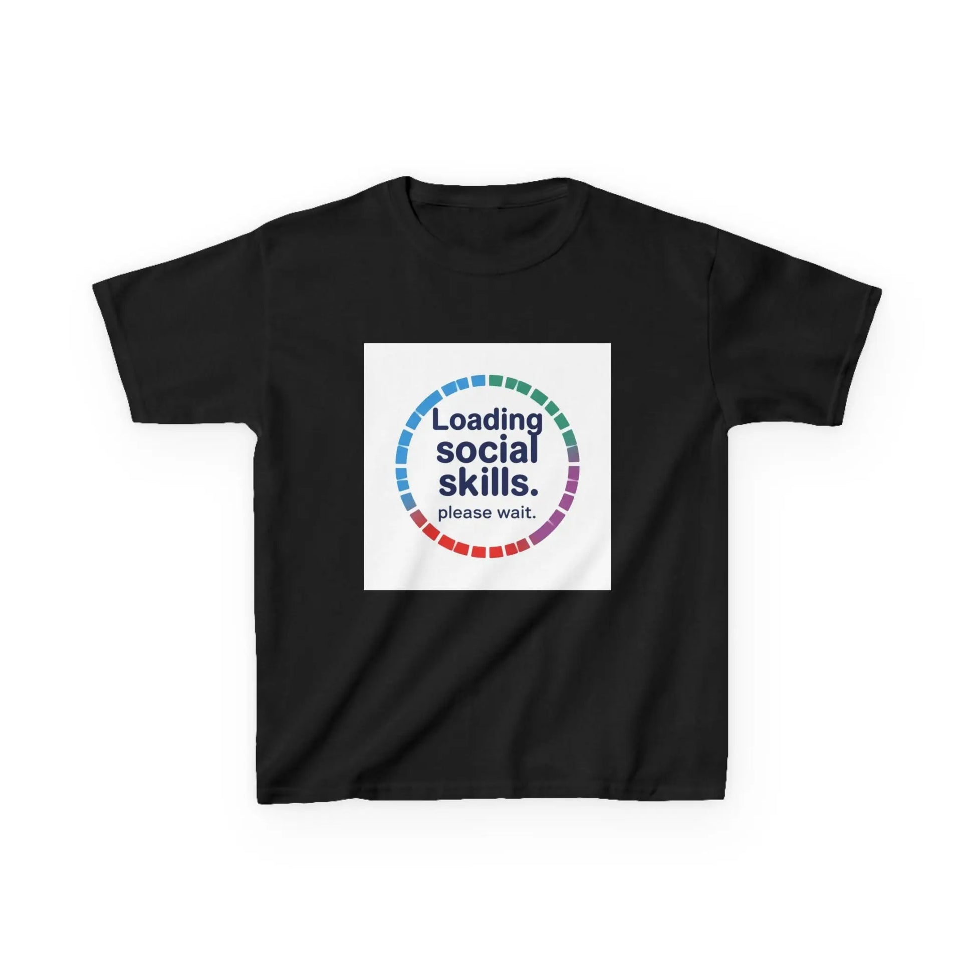 "Loading Social Skills. Please Wait." - Kids Autism Awareness T-Shirt Printify