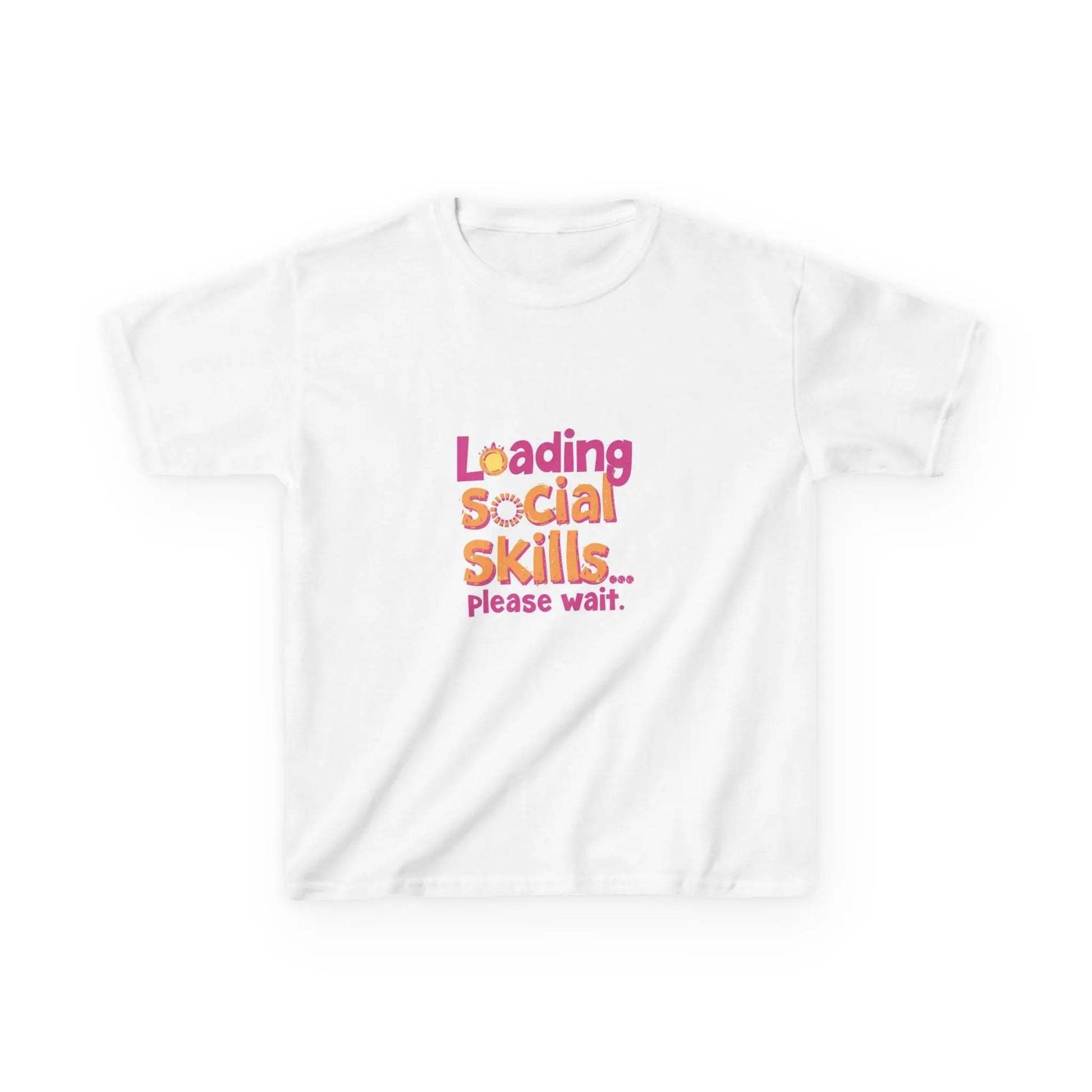 "Loading Social Skills... Please Wait" - Kids Autism Awareness T-Shirt Printify