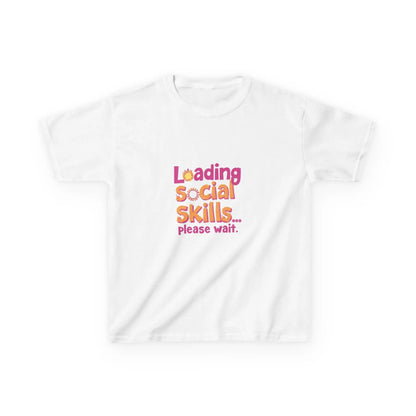 "Loading Social Skills... Please Wait" - Kids Autism Awareness T-Shirt Printify
