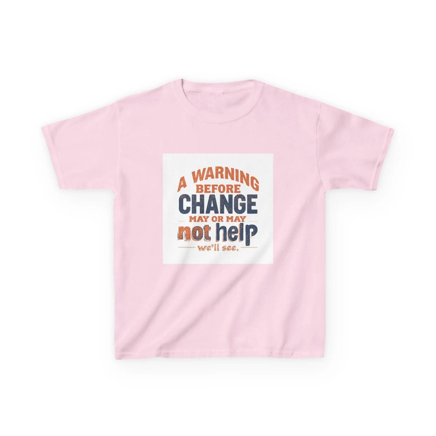 “A Warning Before Change May Or May Not Help” - Kids Autism Awareness T-Shirt Printify