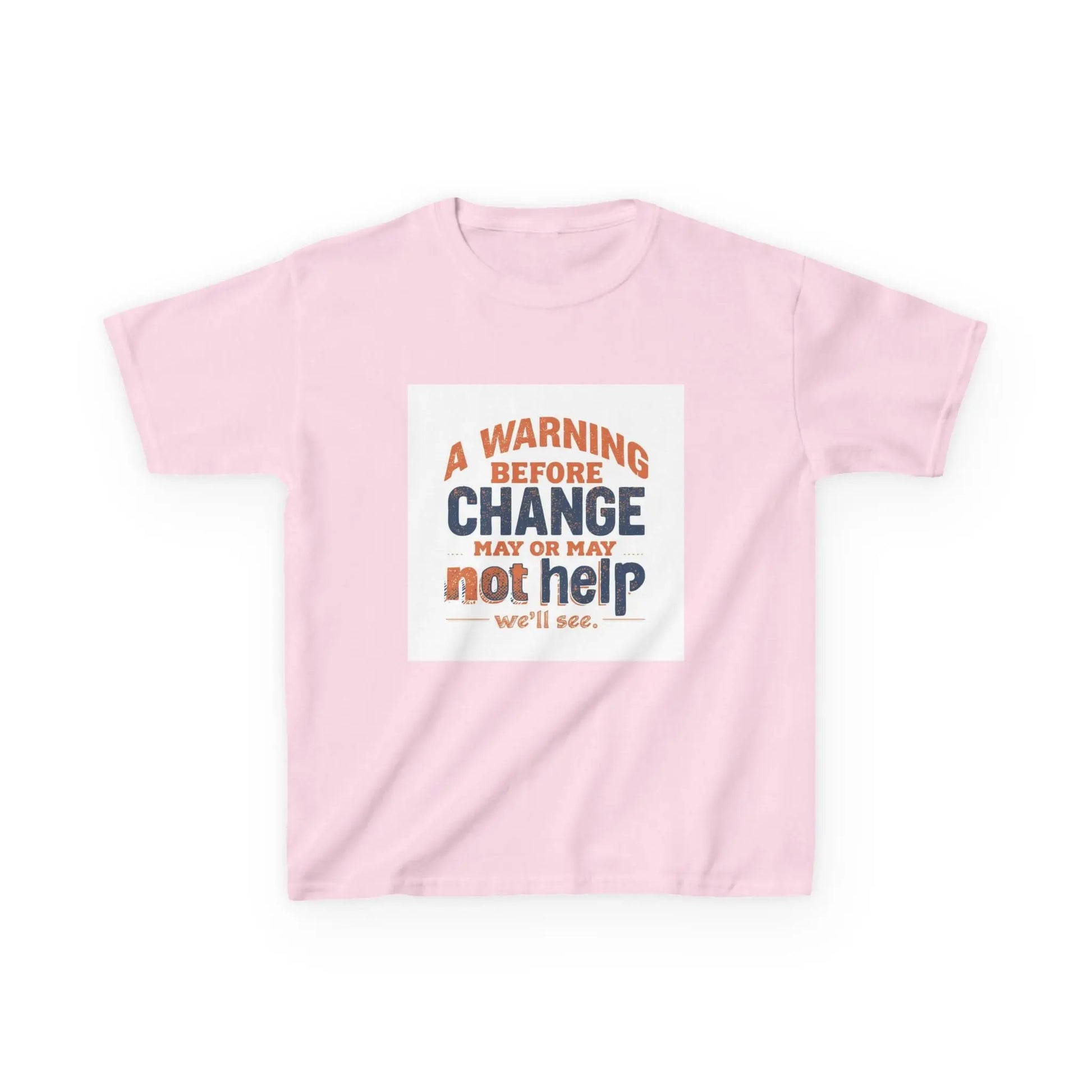 “A Warning Before Change May Or May Not Help” - Kids Autism Awareness T-Shirt Printify