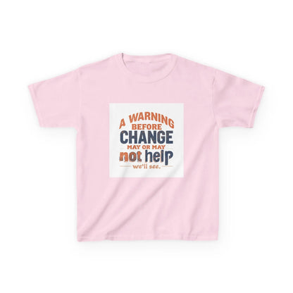 “A Warning Before Change May Or May Not Help” - Kids Autism Awareness T-Shirt Printify