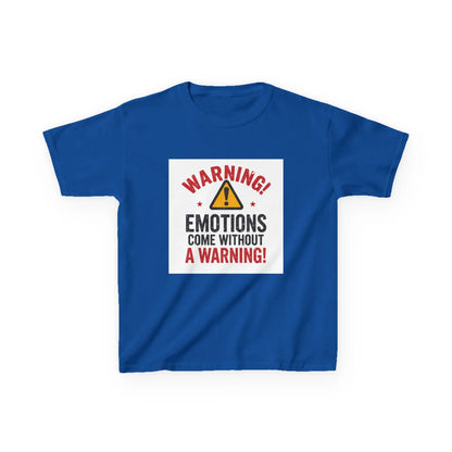 "Warning! Emotions Come Without a Warning" - Kids Autism Awareness T-Shirt Printify