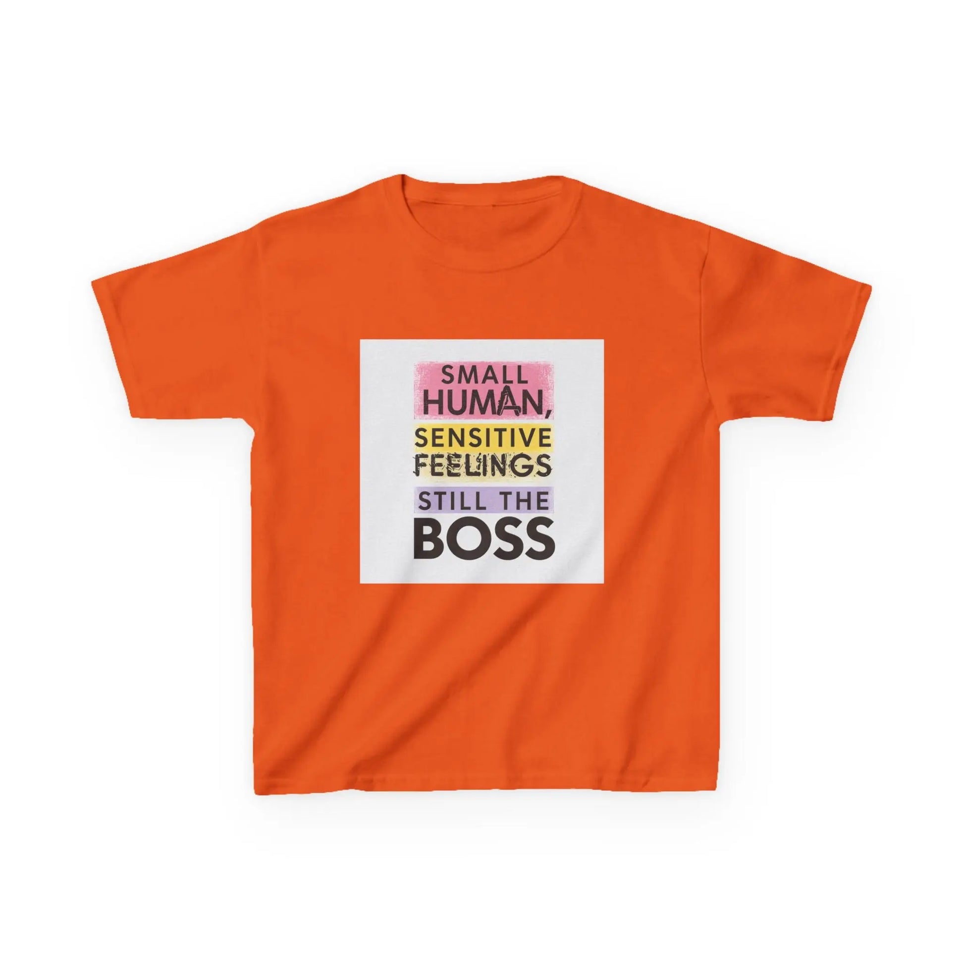 "Small Human, Sensitive Feelings, Still the Boss" - Kids Autism Awareness T-Shirt Printify