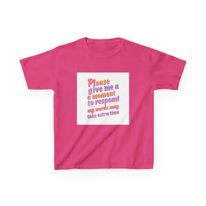 "Please give me a moment to respond" - Kids Autism Awareness T-Shirt Printify