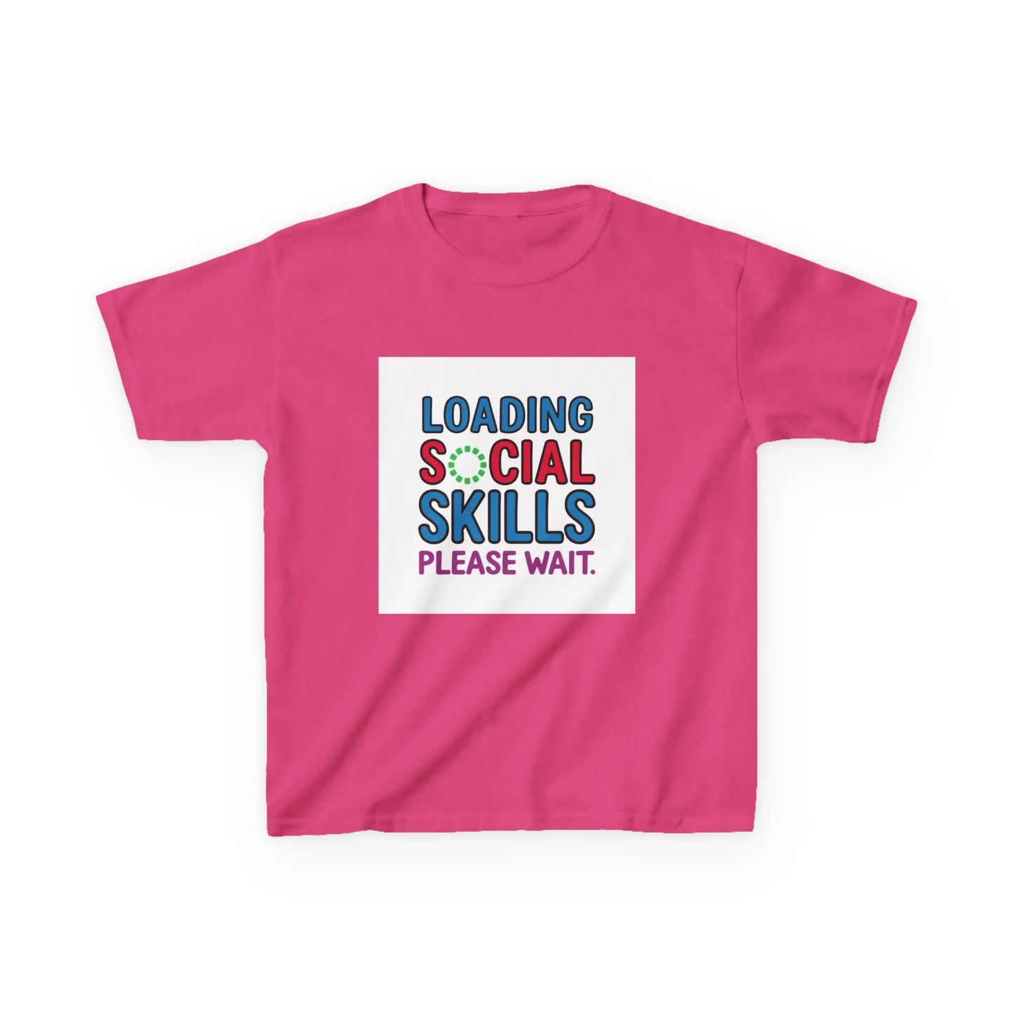 "Loading Social Skills, Please Wait" - Kids Autism Awareness T-Shirt Printify