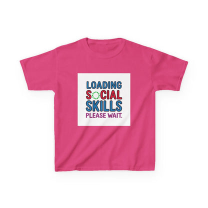 "Loading Social Skills, Please Wait" - Kids Autism Awareness T-Shirt Printify