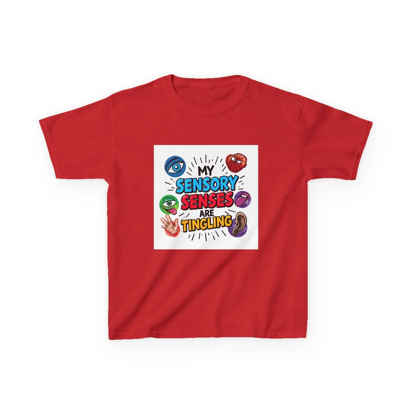 “My Sensory Senses Are Tingling” - Kids Autism Awareness T-Shirt Printify