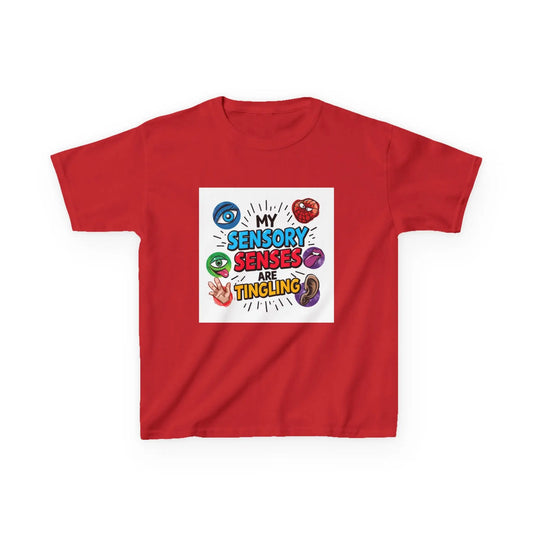 “My Sensory Senses Are Tingling” - Kids Autism Awareness T-Shirt Printify