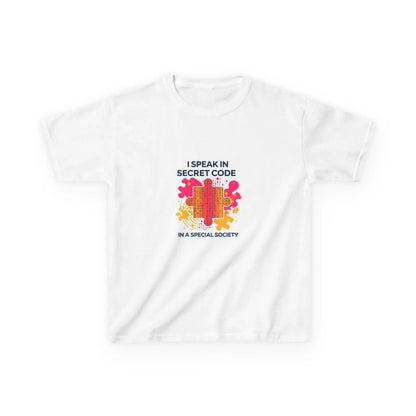 "I Speak in Secret Code" - Kids Autism Awareness T-Shirt Printify