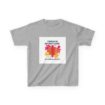 "I Speak in Secret Code" - Kids Autism Awareness T-Shirt Printify