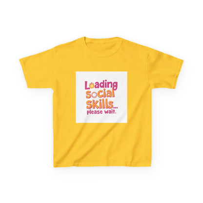 "Loading Social Skills... Please Wait" - Kids Autism Awareness T-Shirt Printify
