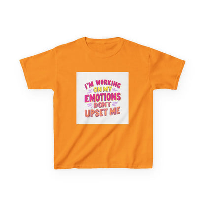 "I'm Working On My Emotions, Don't Upset Me" - Kids Autism Awareness T-Shirt Printify