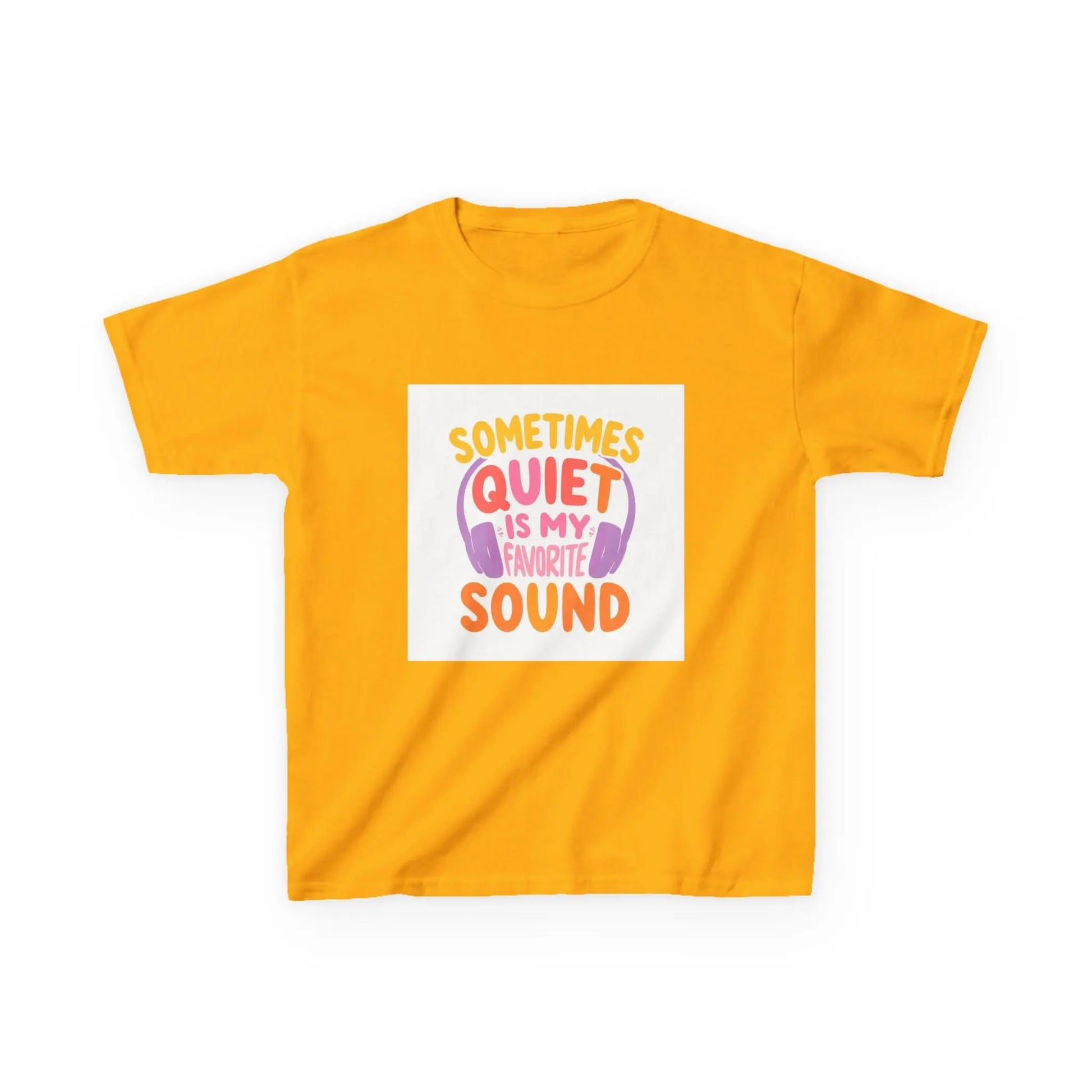 "Sometimes Quiet Is My Favorite Sound" - Kids Autism Awareness T-Shirt Printify