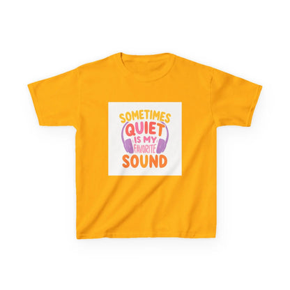 "Sometimes Quiet Is My Favorite Sound" - Kids Autism Awareness T-Shirt Printify