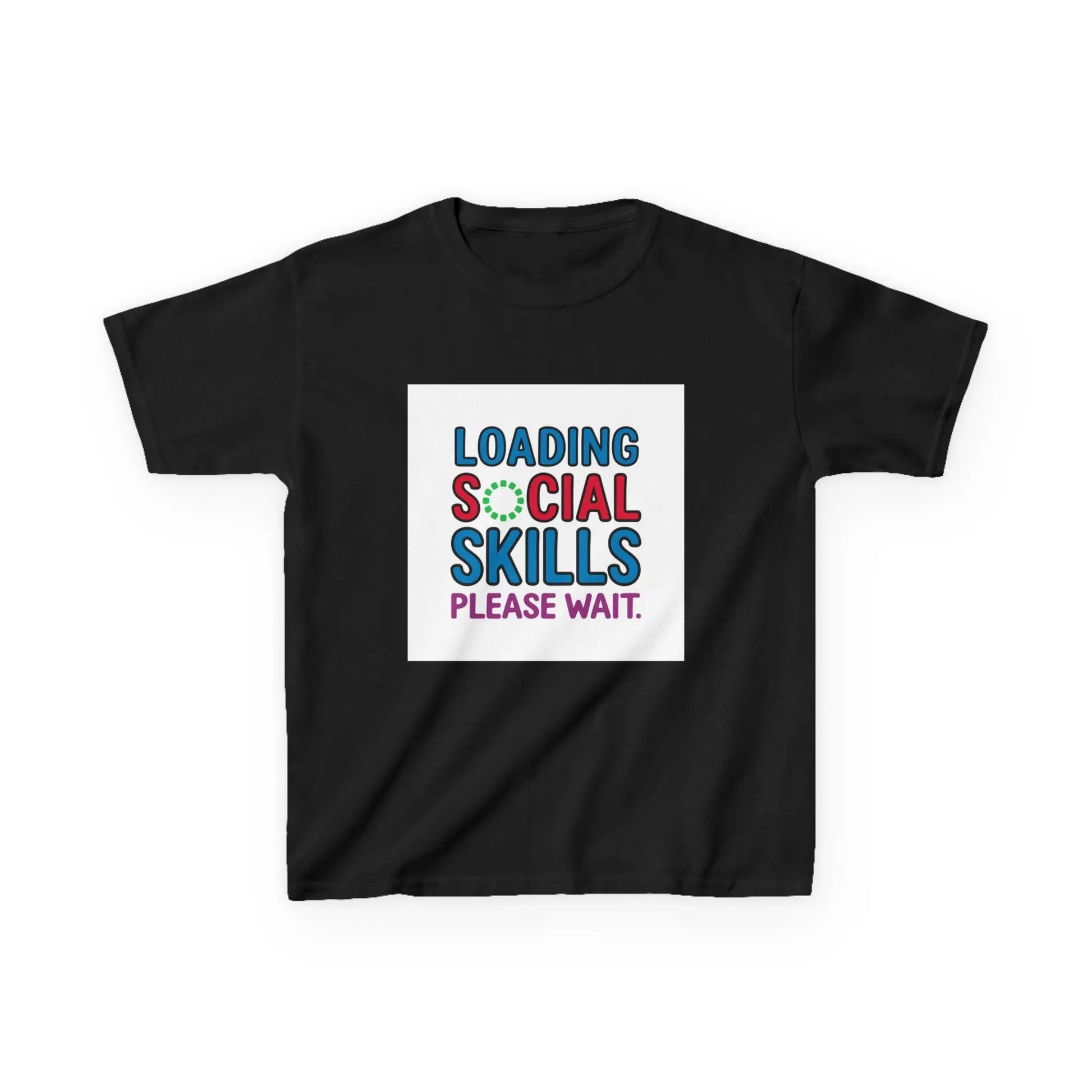 "Loading Social Skills, Please Wait" - Kids Autism Awareness T-Shirt Printify