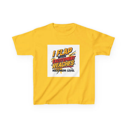 "I Flap Excitement Reaches Maximum Level" - Kids Autism Awareness T-Shirt Printify