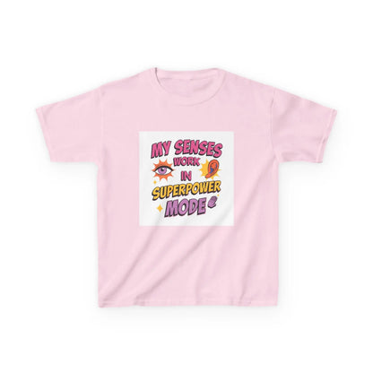 "My Senses Work in Superpower Mode" - Kids Autism Awareness T-Shirt Printify