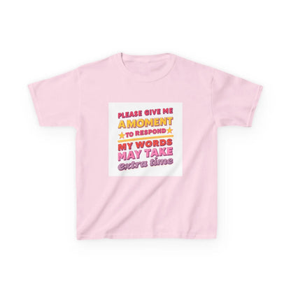 "Please Give Me a Moment to Respond" - Kids Autism Awareness T-Shirt Printify