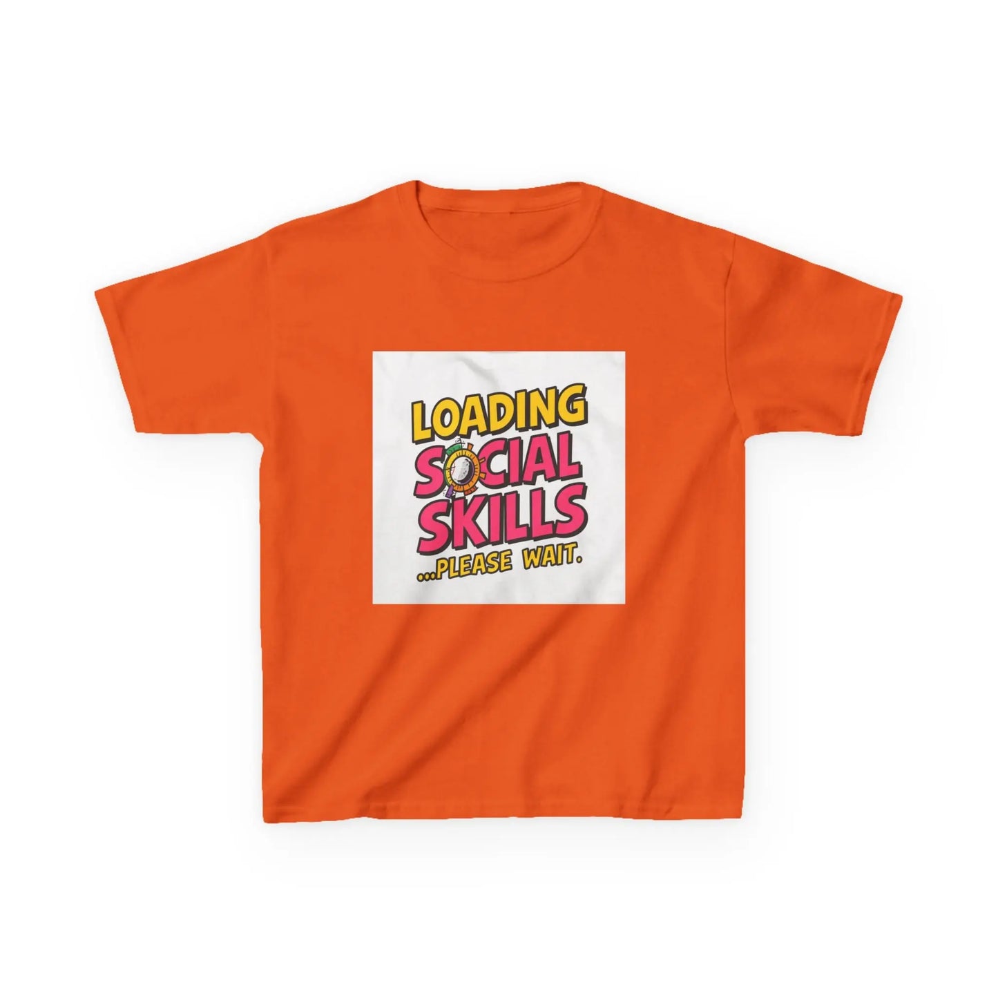 "Loading Social Skills...Please Wait" - Kids Autism Awareness T-Shirt Printify