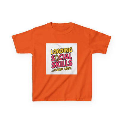 "Loading Social Skills...Please Wait" - Kids Autism Awareness T-Shirt Printify