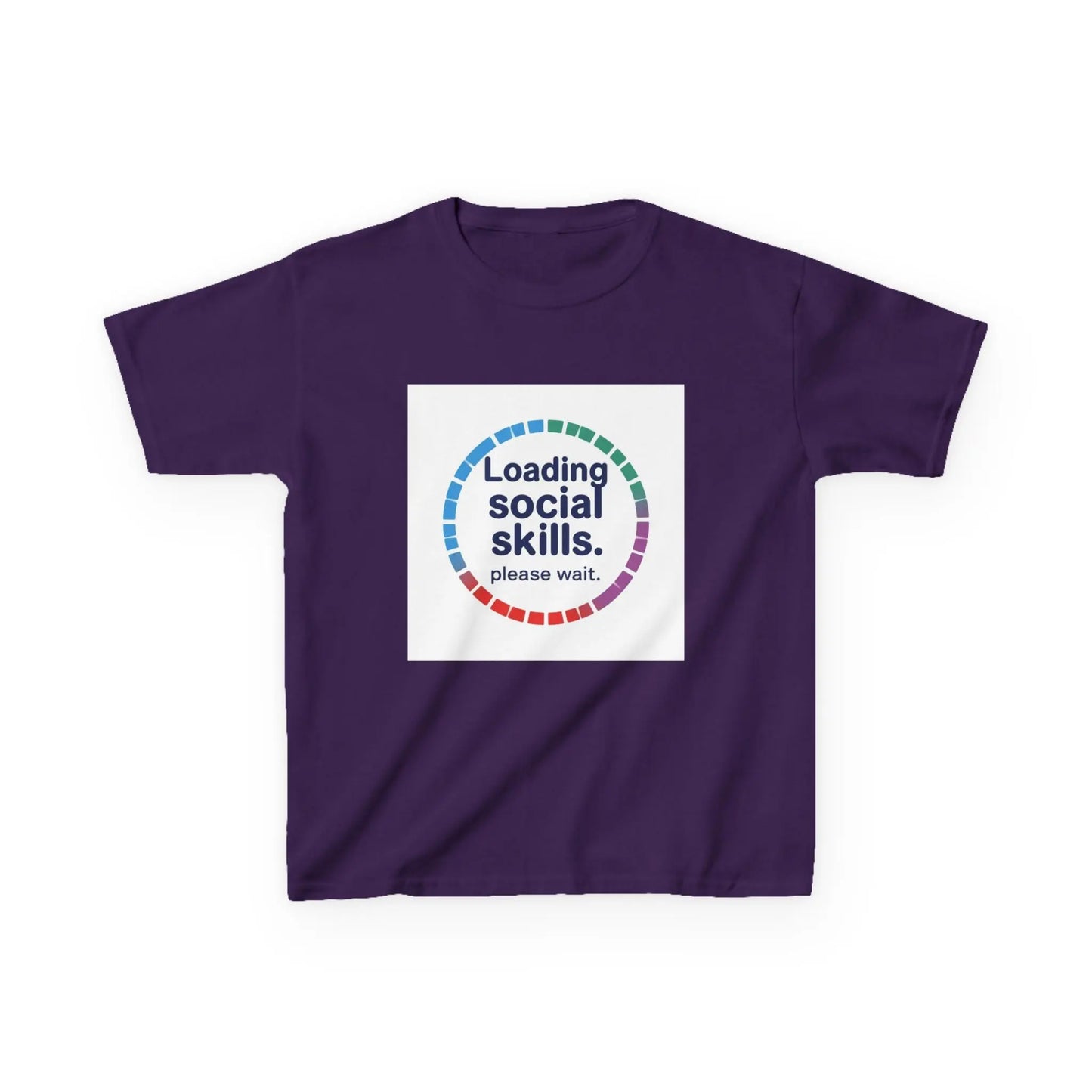 "Loading Social Skills. Please Wait." - Kids Autism Awareness T-Shirt Printify