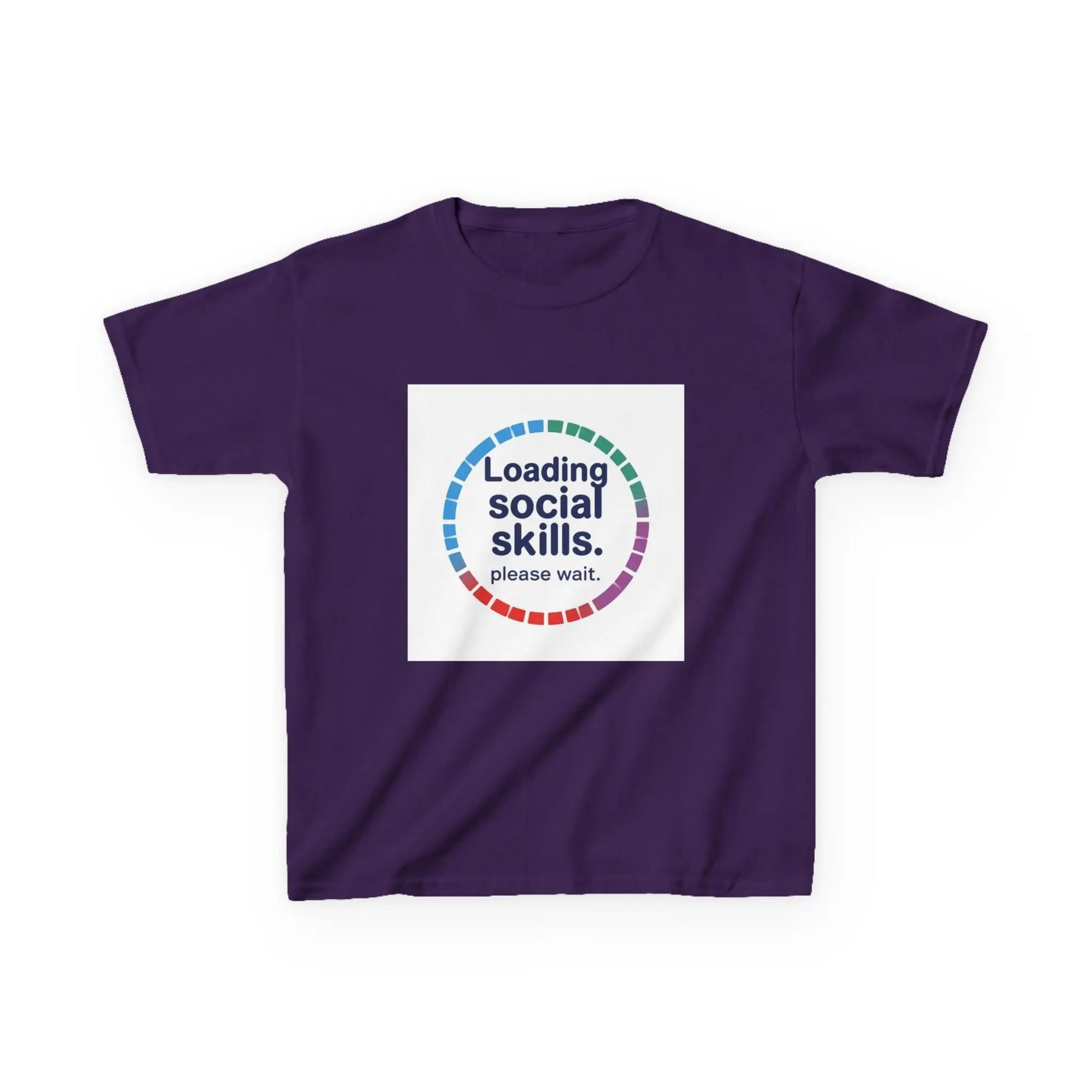 "Loading Social Skills. Please Wait." - Kids Autism Awareness T-Shirt Printify