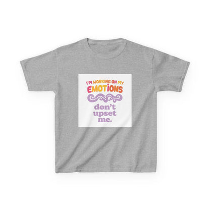 "I'm Working On My Emotions, Don't Upset Me" - Kids Autism Awareness T-Shirt Printify