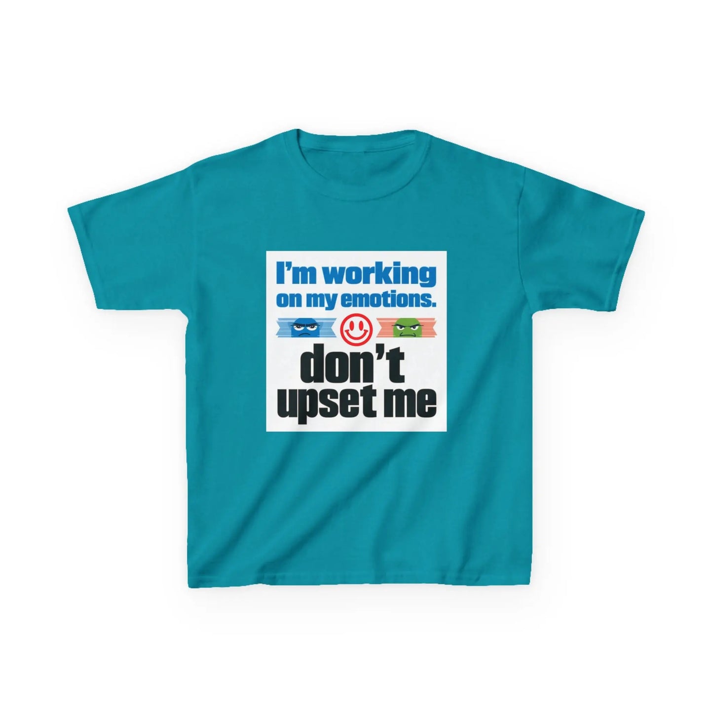 "I'm Working On My Emotions, Don't Upset Me" - Kids Autism Awareness T-Shirt Printify