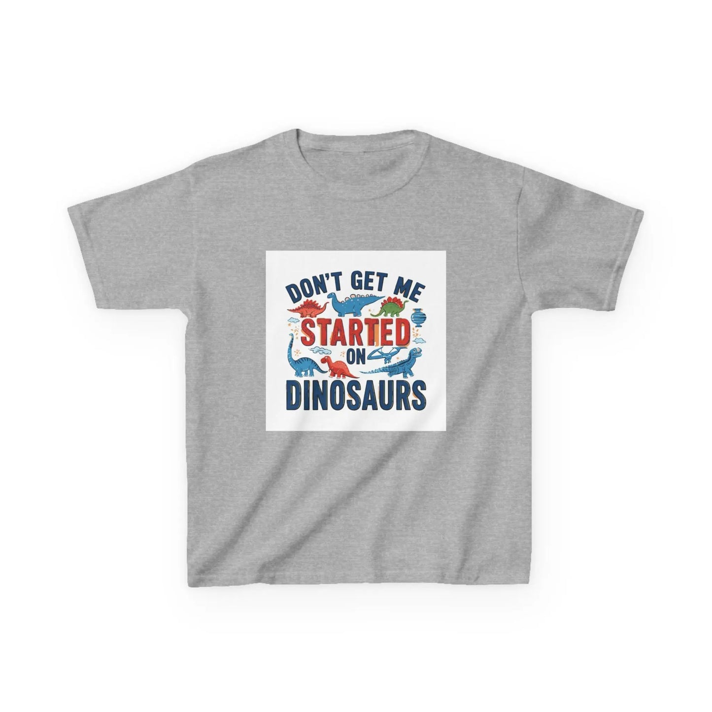 "Don't Get Me Started on Dinosaurs" - Kids Autism Awareness T-Shirt Printify