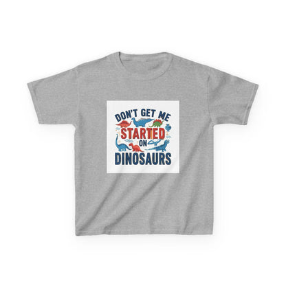 "Don't Get Me Started on Dinosaurs" - Kids Autism Awareness T-Shirt Printify