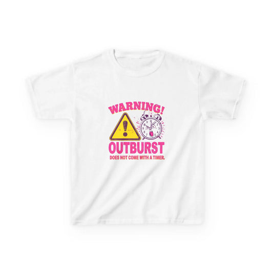 "Warning! Outburst Does Not Come With a Timer" - Kids Autism Awareness T-Shirt Printify